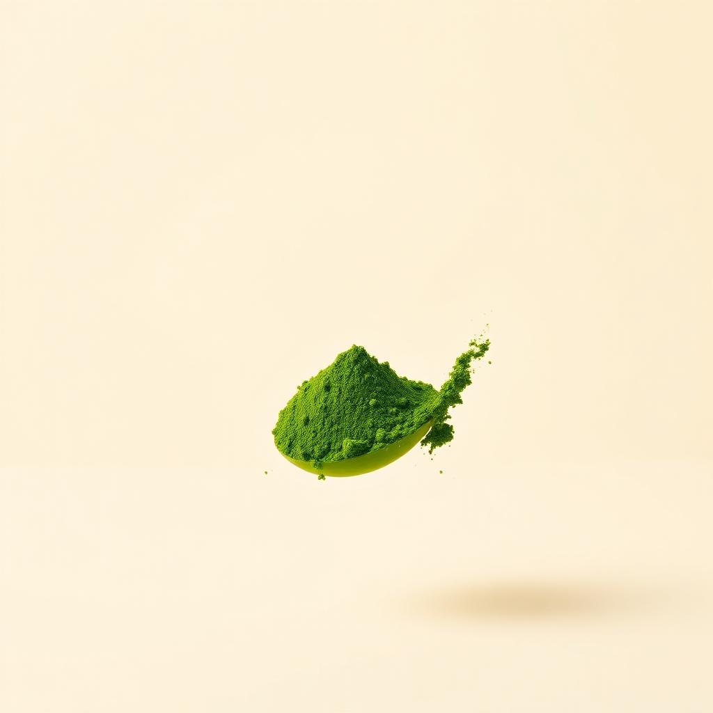Emerald matcha powder